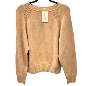 Universal Thread Muted Orange Pullover Sweater Ribbed Cuffs Size S NEW